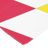 Schwarz-Gelb-Blau-Bayern Diamantfarben-Muster Tischdecke (Schrägansicht)