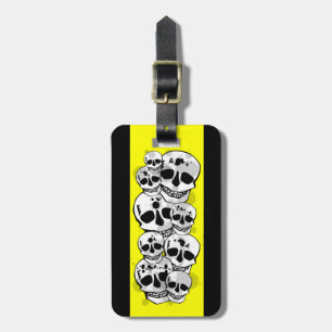 Schwarz-Gelb Farbe platsche Skulpturen Gepäckmarke Gepäckanhänger