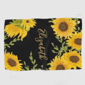 Schwarz-Gelb-Gelbblütenweibchen Golfhandtuch (Horizontal)