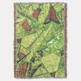 Schwarz-gelb gestrichene vulkanische Steinkonstruk Decke