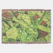 Schwarz-gelb gestrichene vulkanische Steinkonstruk Decke (Vorderseite)