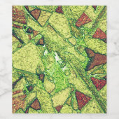 Schwarz-gelb gestrichene vulkanische Steinkonstruk Weinetikett (Einzelnes Label)