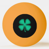 Schwarz-Gelb-Glanz 1-Sterne Tischtennisball (Vorderseite)