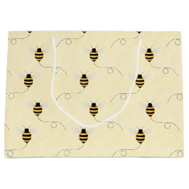 Schwarz Gelb Gold Bienen Babyparty Große Geschenktüte