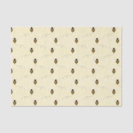 Schwarz Gelb Gold Bienen Babyparty Seidenpapier