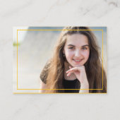 Schwarz-Gelb-Graduate-Foto 2025 Abschluss Hinweiskarte (Rückseite)