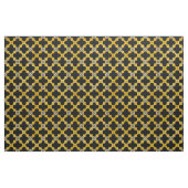 Schwarz, Gelb, Grau Modernes Stadtmuster Stoff (Fat Quarter (45,7 x 55,9 cm))