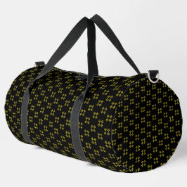 Schwarz & Gelb Groß Duffle Bag