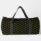 Schwarz & Gelb Groß Duffle Bag (Vorderseite)