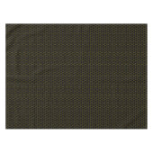 Schwarz & Gelb Honeycomb Elegantes geometrisches M Tischdecke (Vorderseite (Horizontal))