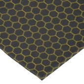 Schwarz & Gelb Honeycomb Elegantes geometrisches M Tischdecke (Schrägansicht)