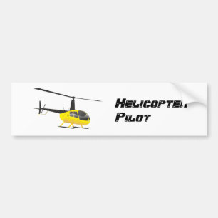Schwarz-Gelb-Hubschrauber-Aufkleber Autoaufkleber