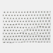 Schwarz-Gelb-Hummertuch Geschirrtuch (Horizontal)