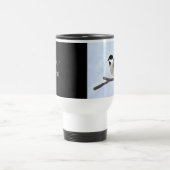 Schwarz-gelb-kappte Chickade-Tasse Reisebecher (Mittel)