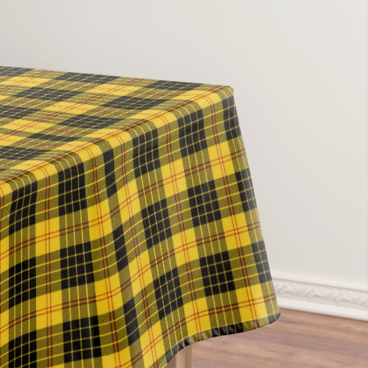 Schwarz Gelb Kariert Tischdecke (Beispiel)