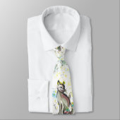 Schwarz-Gelb-Katze Neck Tie, Männer-Krawatte Krawatte (Gebunden)