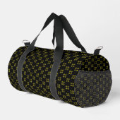 Schwarz & Gelb Klein Duffle Bag (Rechte Ecke)