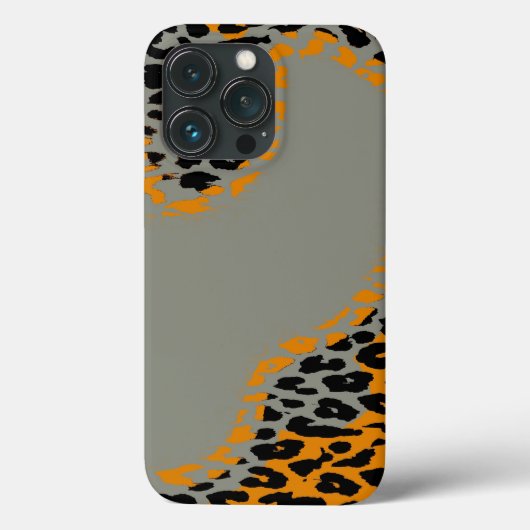 Schwarz-Gelb-Leoparden Case-Mate iPhone Hülle (Rückseite)