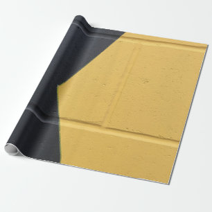 Schwarz-Gelb-Mauer Geschenkpapier