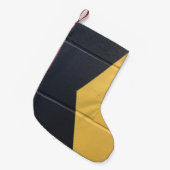 Schwarz-Gelb-Mauer Kleiner Weihnachtsstrumpf (Vorderansicht (hängend))
