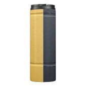 Schwarz-Gelb-Mauer Thermosbecher (Rückseite)