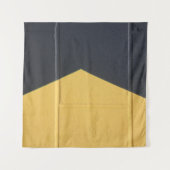 Schwarz-Gelb-Mauer Wandteppich (Vorderseite (Horizontal))