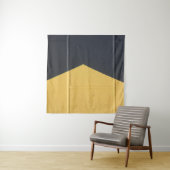 Schwarz-Gelb-Mauer Wandteppich (Beispiel (Horizontal))
