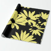 Schwarz-Gelb-Milben Geschenkpapier (Ungerollt)