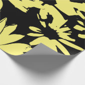 Schwarz-Gelb-Milben Geschenkpapier (Ecke)