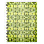 Schwarz-Gelb-Muster Notizblock (Vorderseite)