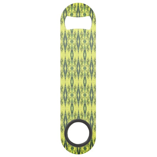 Schwarz-Gelb-Muster Speed Flaschenöffner (Vorderseite)