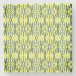 Schwarz-Gelb-Muster Steinuntersetzer