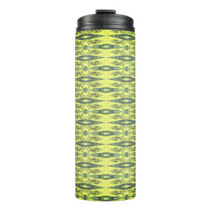Schwarz-Gelb-Muster Thermosbecher