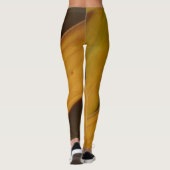 Schwarz-Gelb-MusterLeggings Leggings (Rückseite)