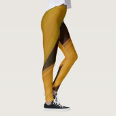 Schwarz-Gelb-MusterLeggings Leggings (Rechts)