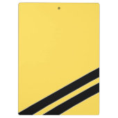 Schwarz-Gelb-Namensnennungsstelle Klemmbrett (Rückseite)