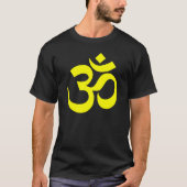 Schwarz-Gelb-Om-Symbol T-Shirt (Vorderseite)