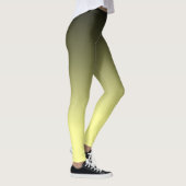Schwarz-Gelb-Ombre-Muster Leggings (Rechts)