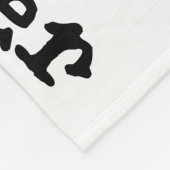 Schwarz-Gelb-Orchideenleder Fleecedecke (Ecke)