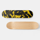 Schwarz-Gelb-Paint-Spritzer-Skateboard Skateboard (Horizontal)