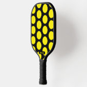 Schwarz/Gelb Polka Dots Pickleball Paddel Pickleball Schläger (Links)