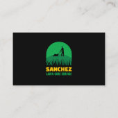 Schwarz-Gelb-Rasenmäher Visitenkarte (Rückseite)