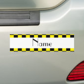 Schwarz-Gelb-Schachmuster Autoaufkleber (Auf Auto)
