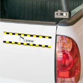 Schwarz-Gelb-Schachmuster Autoaufkleber (Auf Lkw)