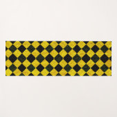 Schwarz-Gelb-Schachmuster Yogamatte (Vorderseite (Horizontal))