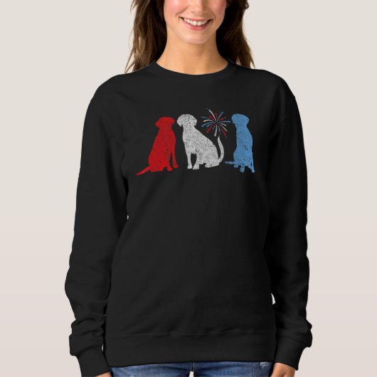 Schwarz Gelb Schokolade Fuchs Rot Lab Silber Patri Sweatshirt (Vorderseite)