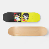 Schwarz-Gelb-Skateboard Skateboard (Horizontal)