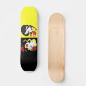 Schwarz-Gelb-Skateboard Skateboard (Vorderseite)