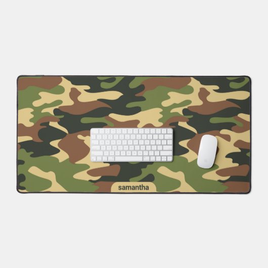 Schwarz-Gelb-und Brauntönchen-Muster Schreibtischunterlage (Tastatur & Maus)