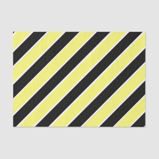 Schwarz, Gelb und Weiß Seidenpapier (Vorderseite)